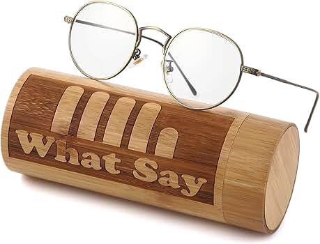 Amazon.co.jp: [What Say] カラーレンズ フラット ボストン